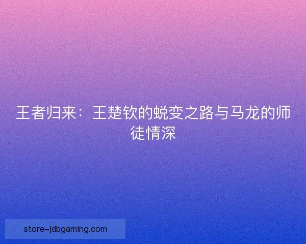 王者归来：王楚钦的蜕变之路与马龙的师徒情深